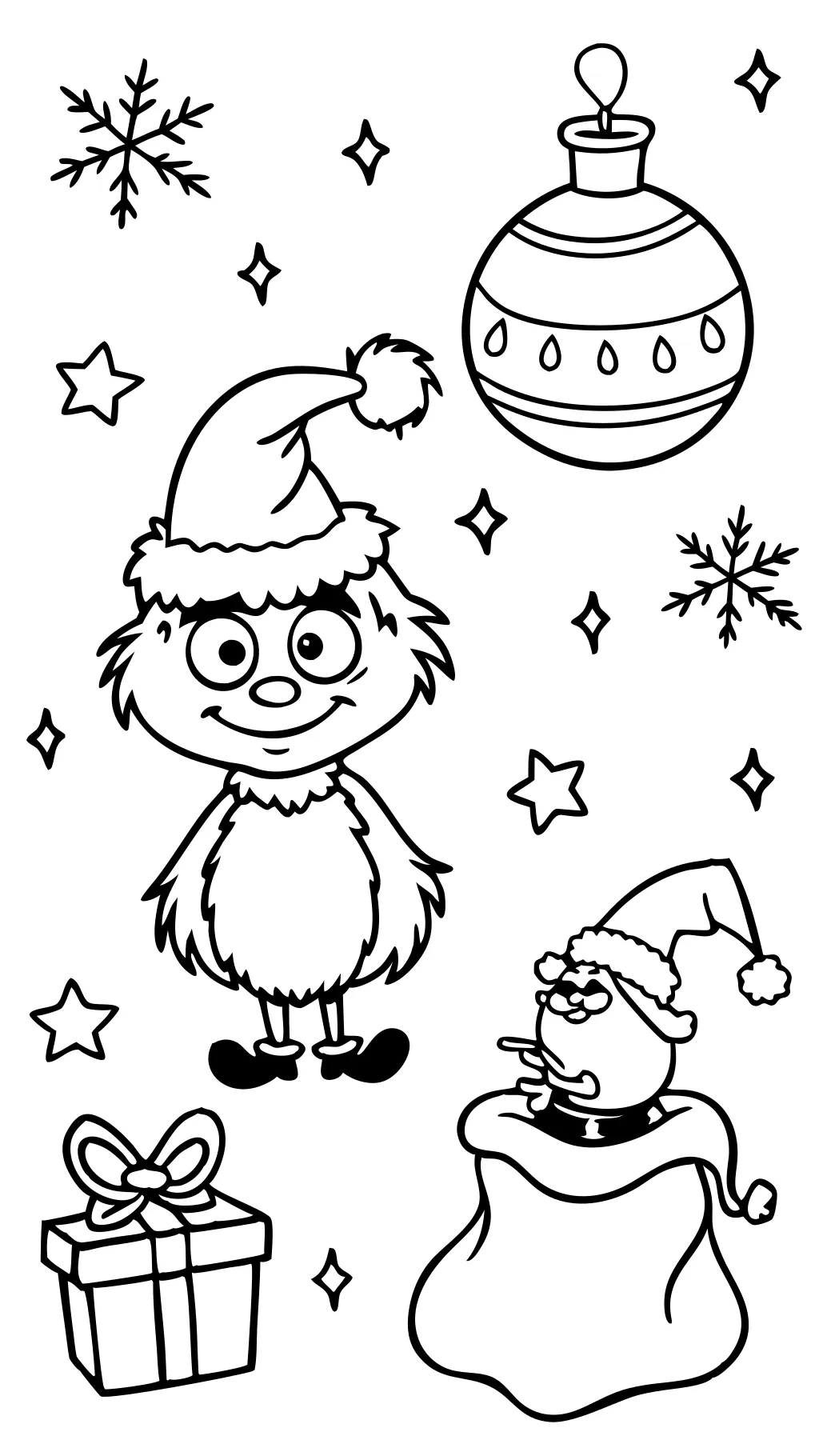 Grinch Coloring Book Pages